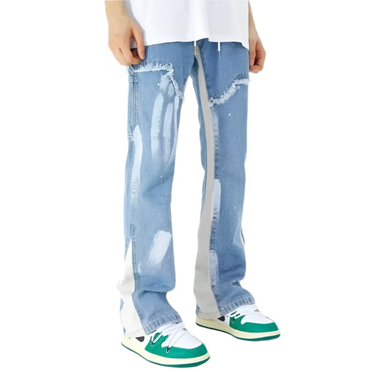 Y2K Baggy Flare Cargo Jean     - VONVEX