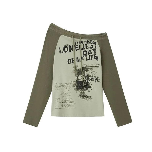 Y2k Japanese Aesthetics Graffiti T-Shirt     - VONVEX