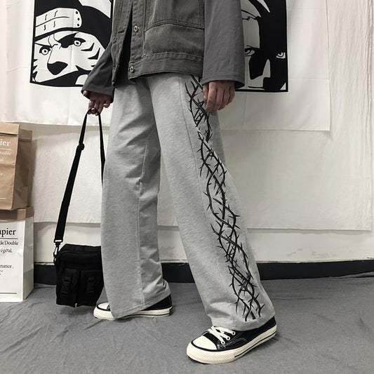 Y2k Oversize Wide Pants  Gray S  - VONVEX