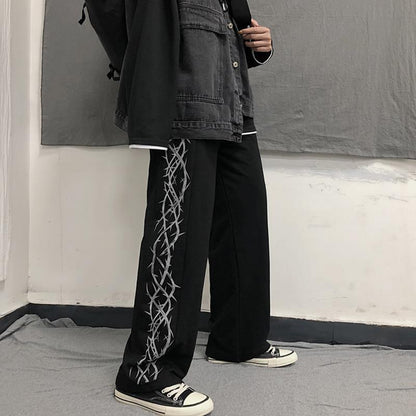 Y2k Oversize Wide Pants     - VONVEX
