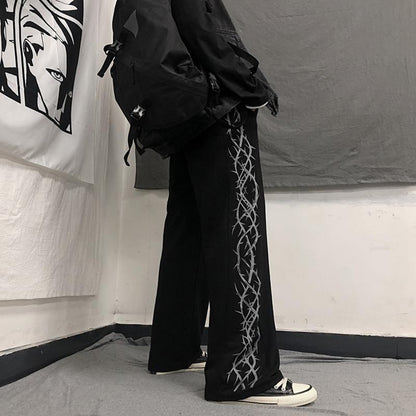 Y2k Oversize Wide Pants     - VONVEX