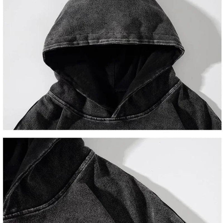 Y2K Skull Letter Print Hoodie     - VONVEX