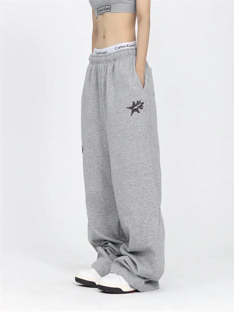 Y2K Vintage Star Sweatpants bottom    - VONVEX