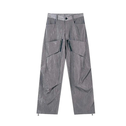 Zipper Lightweight Pant  M Gray  - VONVEX