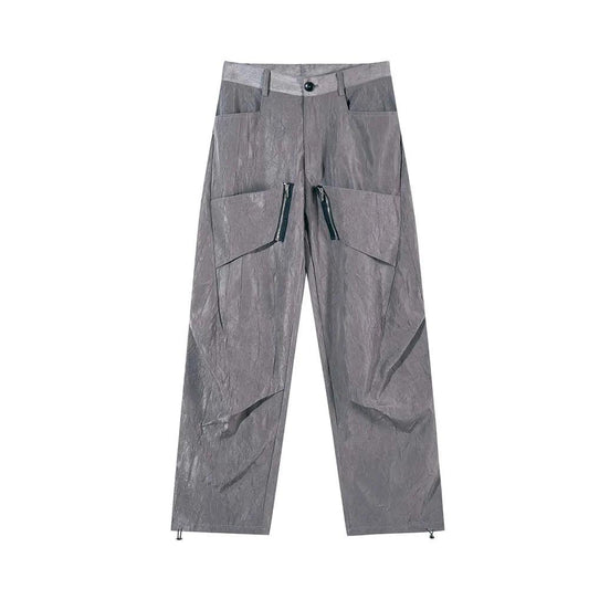 Zipper Lightweight Pant  M Gray  - VONVEX
