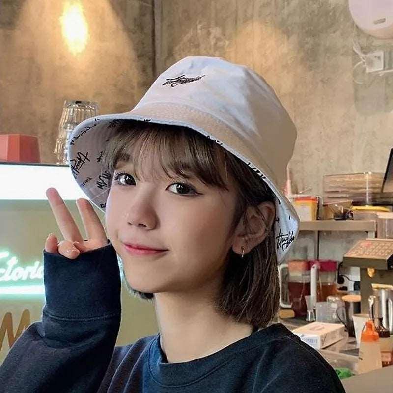 Double-sided Fishing Y2K Hat hat    - VONVEX