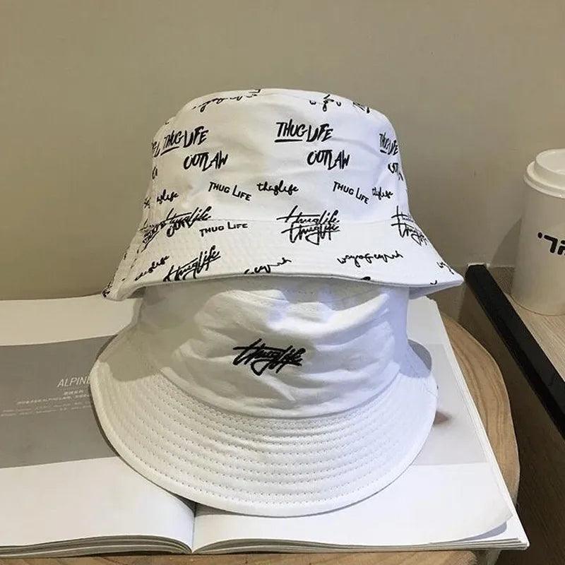 Double-sided Fishing Y2K Hat hat White 55-58cm  - VONVEX
