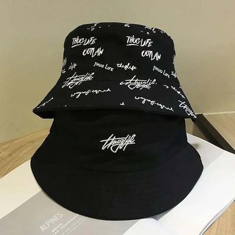 Double-sided Fishing Y2K Hat hat Black 55-58cm  - VONVEX