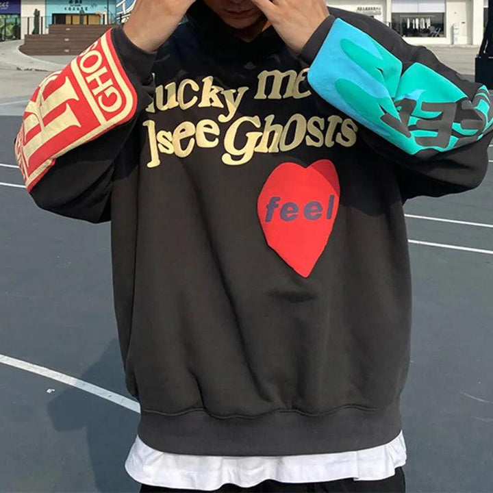 Lucky Me I See Ghosts Hoodie     - VONVEX