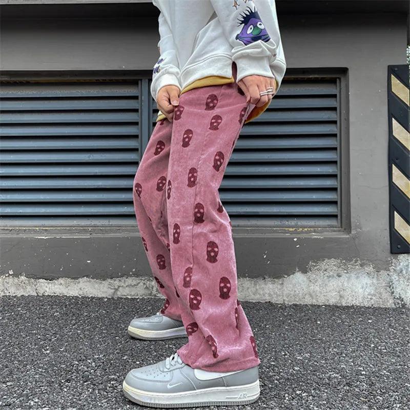 Gothic Skull Casual Pants     - VONVEX
