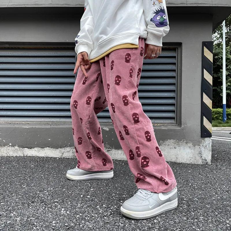 Gothic Skull Casual Pants     - VONVEX