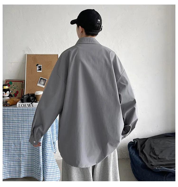 Harajuku Long Sleeve Shirt     - VONVEX