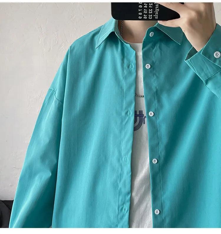 Harajuku Long Sleeve Shirt     - VONVEX
