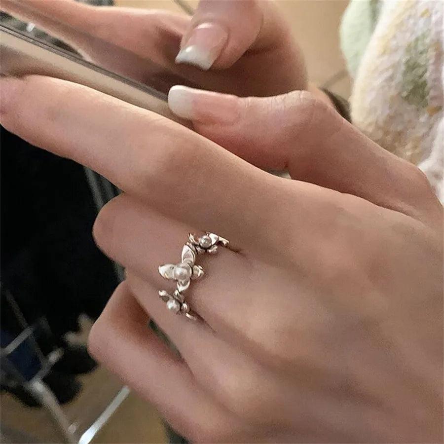 Harajuku Y2K Black Star Rings rings    - VONVEX
