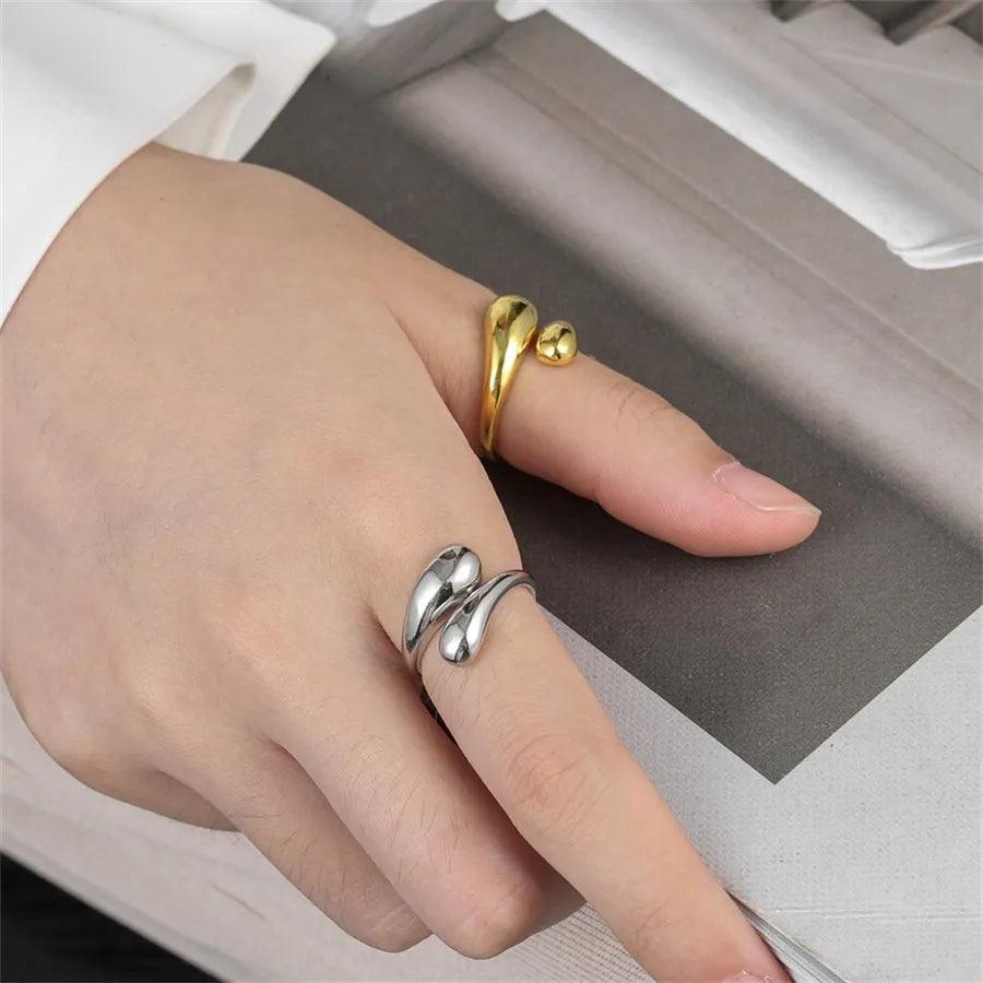 Harajuku Y2K Black Star Rings rings    - VONVEX