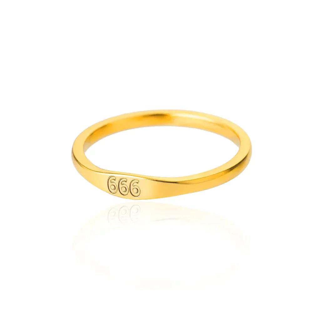 LuckyAngel Number Rings rings 666 China 7 - VONVEX