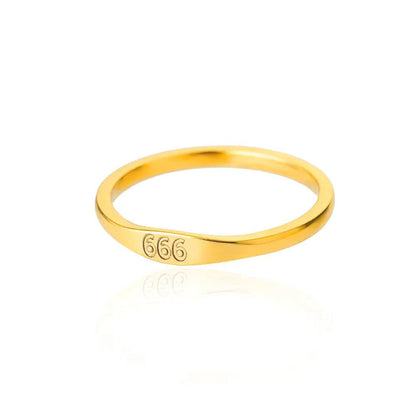 LuckyAngel Number Rings rings 666 China 7 - VONVEX