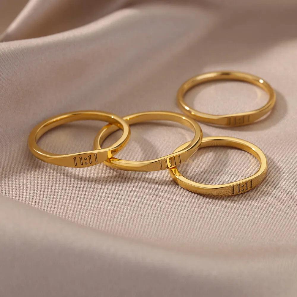 LuckyAngel Number Rings rings    - VONVEX