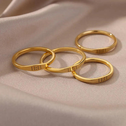 LuckyAngel Number Rings rings    - VONVEX