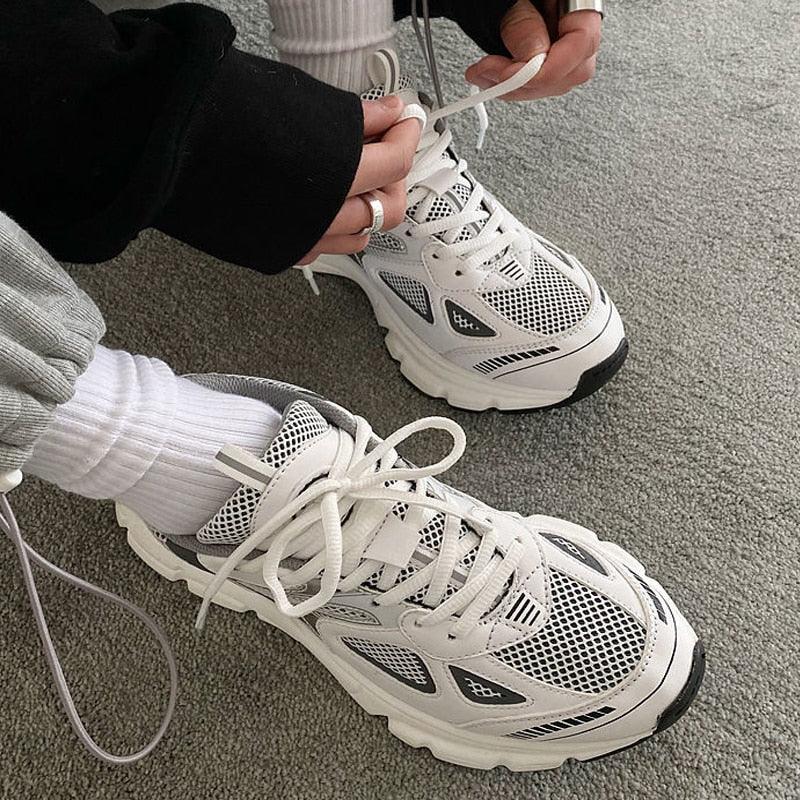 Sports & Skate Sneakers  White Grey 36  - VONVEX