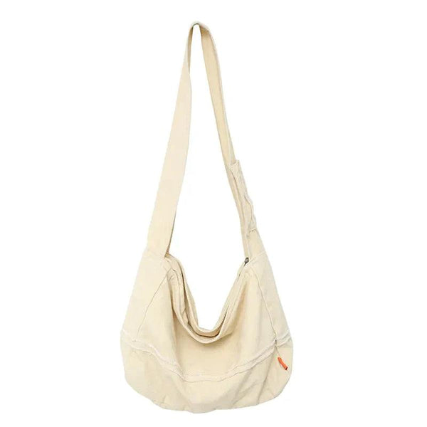 Messenger Bag bag Beige 32cm x13cm x26cm  - VONVEX