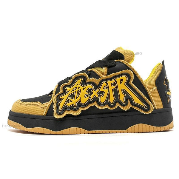 Y2K Street Skating Shoe  yellow 36  - VONVEX