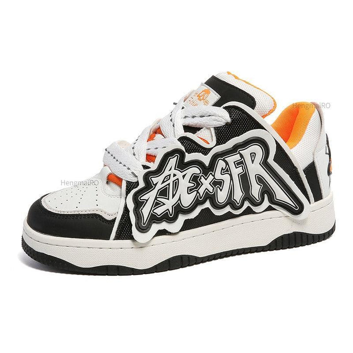 Y2K Street Skating Shoe  white yellow 36  - VONVEX
