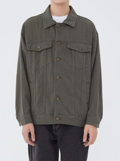 Ripped Denim Jacket     - VONVEX