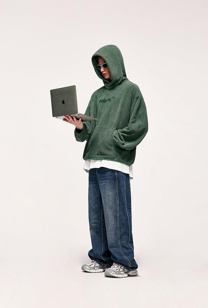 Y2K "Hope" Fleece Hoodie     - VONVEX