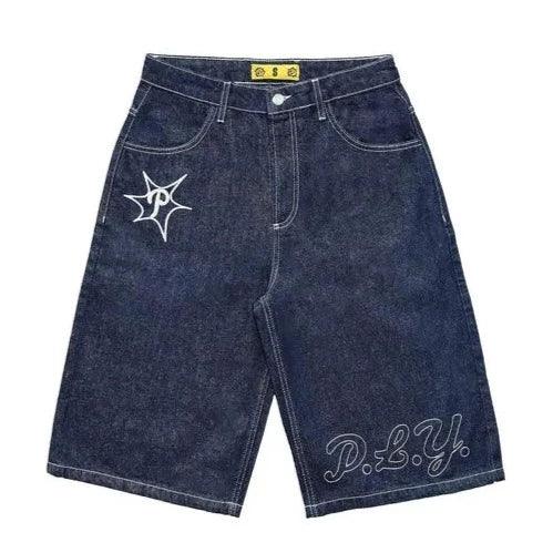Y2K Casual Letter Printed Jorts jorts Style-3 S  - VONVEX