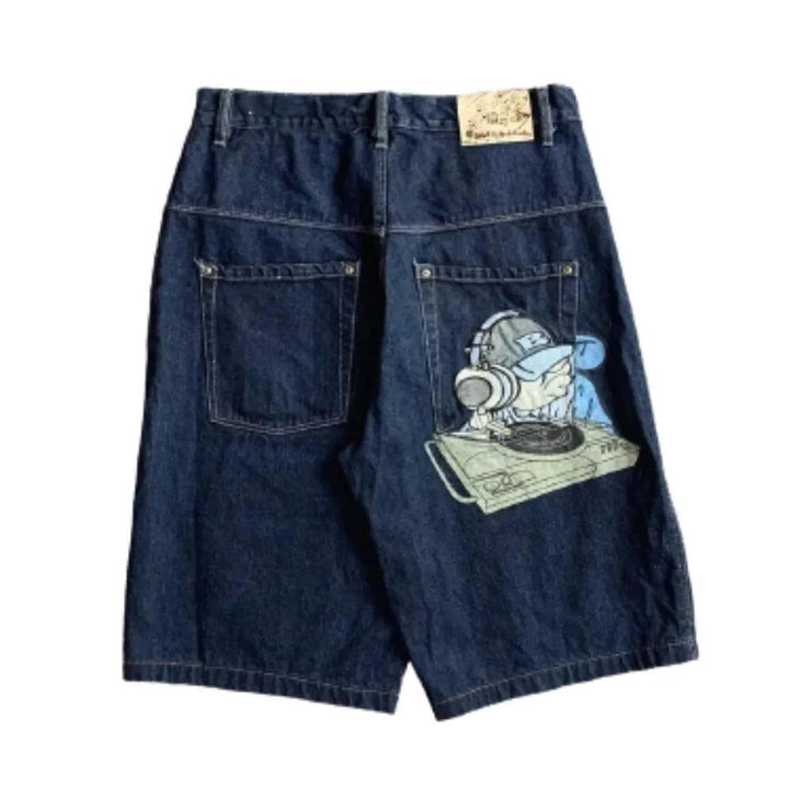 Y2K Casual Letter Printed Jorts jorts    - VONVEX