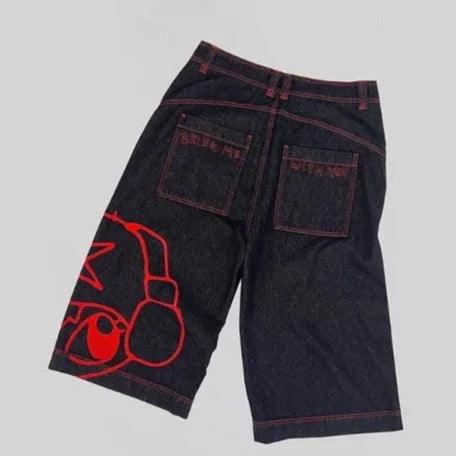 Y2K Casual Letter Printed Jorts jorts Style-5 S  - VONVEX
