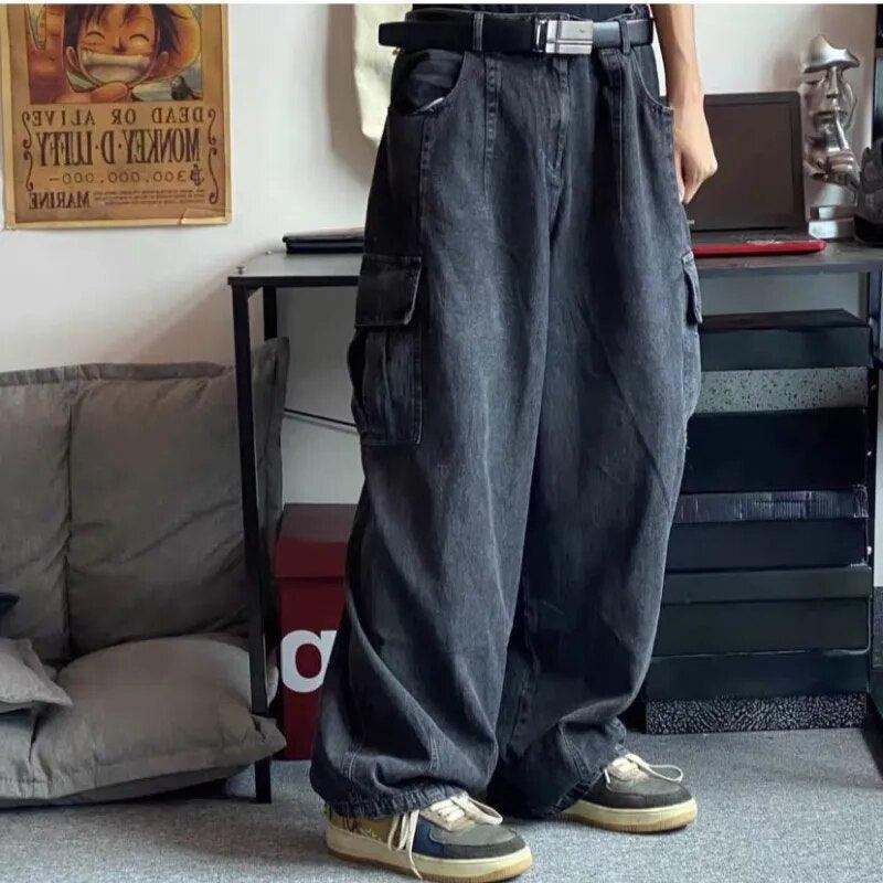 Trousers Baggy Denim Jeans     - VONVEX