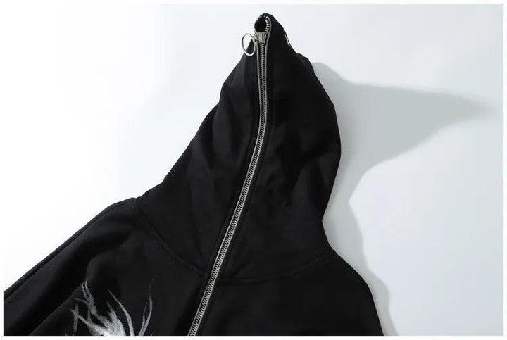 White Ghost Gothic Sweatshirt     - VONVEX