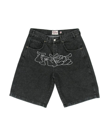 Y2K Casual Denim Jorts jorts Style-2 S  - VONVEX