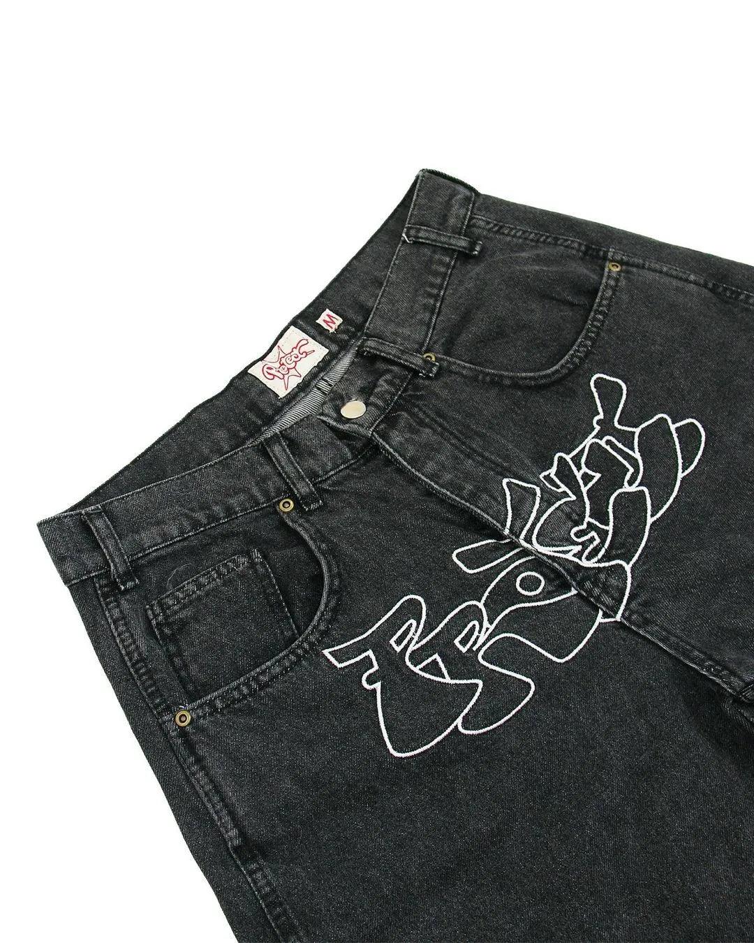 Y2K Casual Denim Jorts jorts    - VONVEX