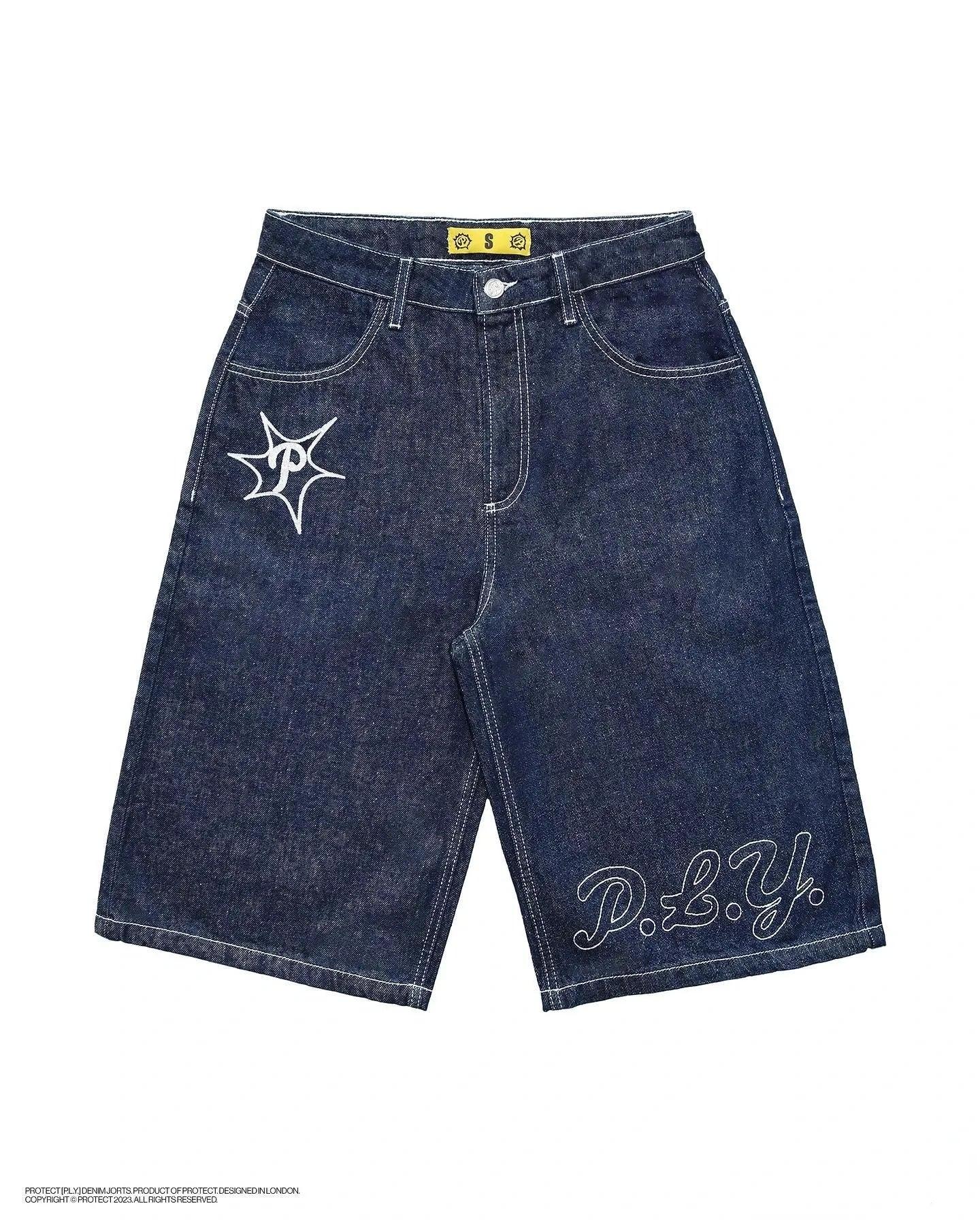 Y2K Casual Denim Jorts jorts Style-1 S  - VONVEX