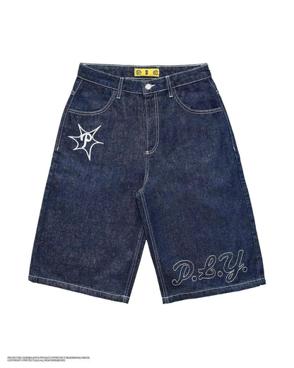 Y2K Casual Denim Jorts jorts Style-1 S  - VONVEX