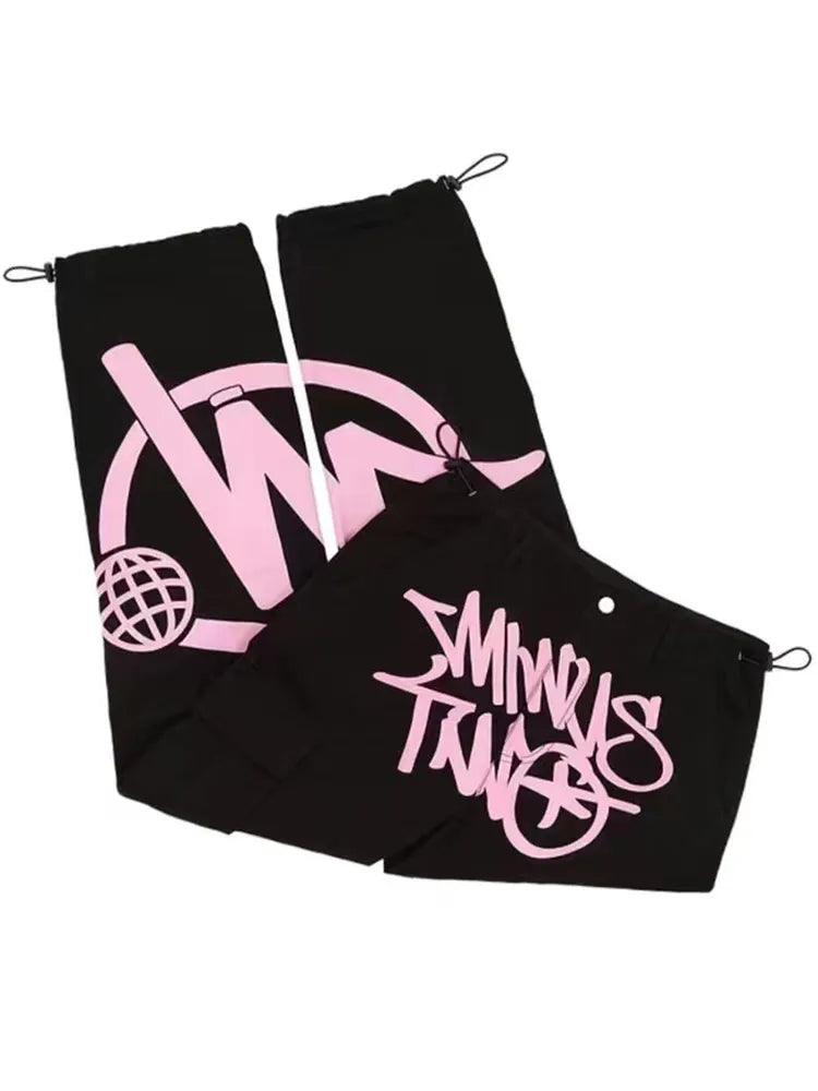 Y2k Embroidery Joggers Pant     - VONVEX