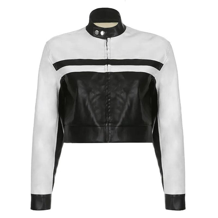 Y2K Harajuku Jacket jacket Black And White S  - VONVEX