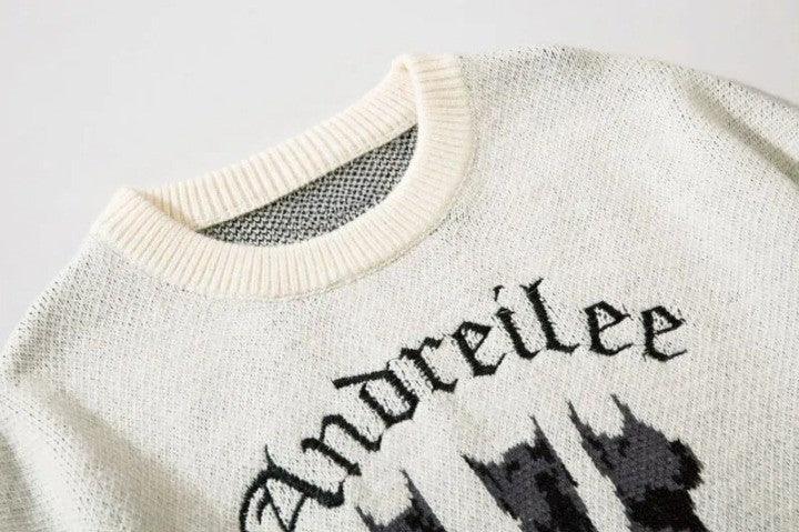 Y2K Knitted Doberman Dog Sweaters     - VONVEX