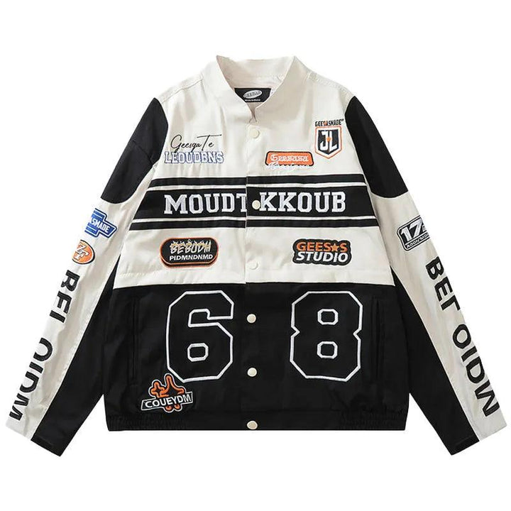 Y2k Motorcycle Jacket jacket Black M  - VONVEX