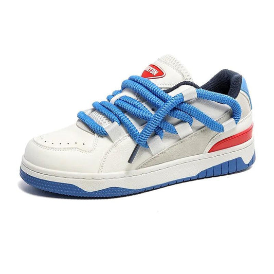 Y2K Skateboard Shoes  white blue 36  - VONVEX