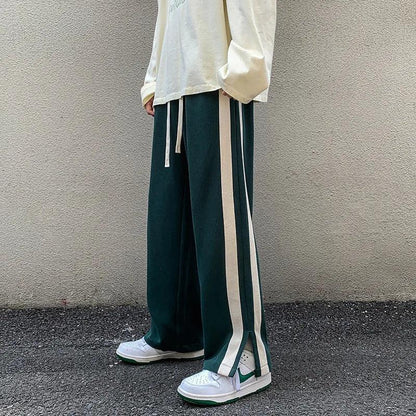 Y2K Wide-Leg Pants Korean Version  Green M(45kg-55kg)  - VONVEX