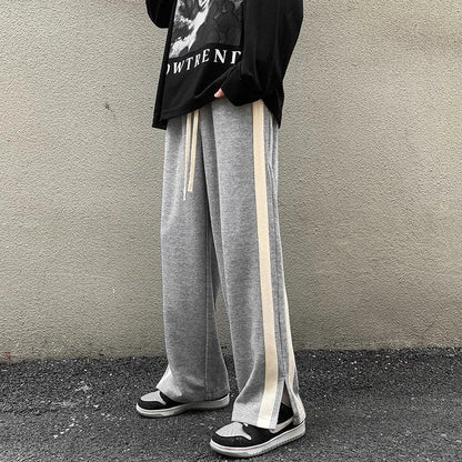 Y2K Wide-Leg Pants Korean Version  Gray M(45kg-55kg)  - VONVEX