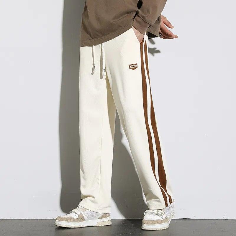 Y2K Wide-Leg Pants Korean Version  Beige M(45kg-55kg)  - VONVEX